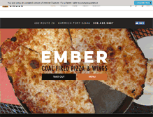 Tablet Screenshot of emberpizza.com